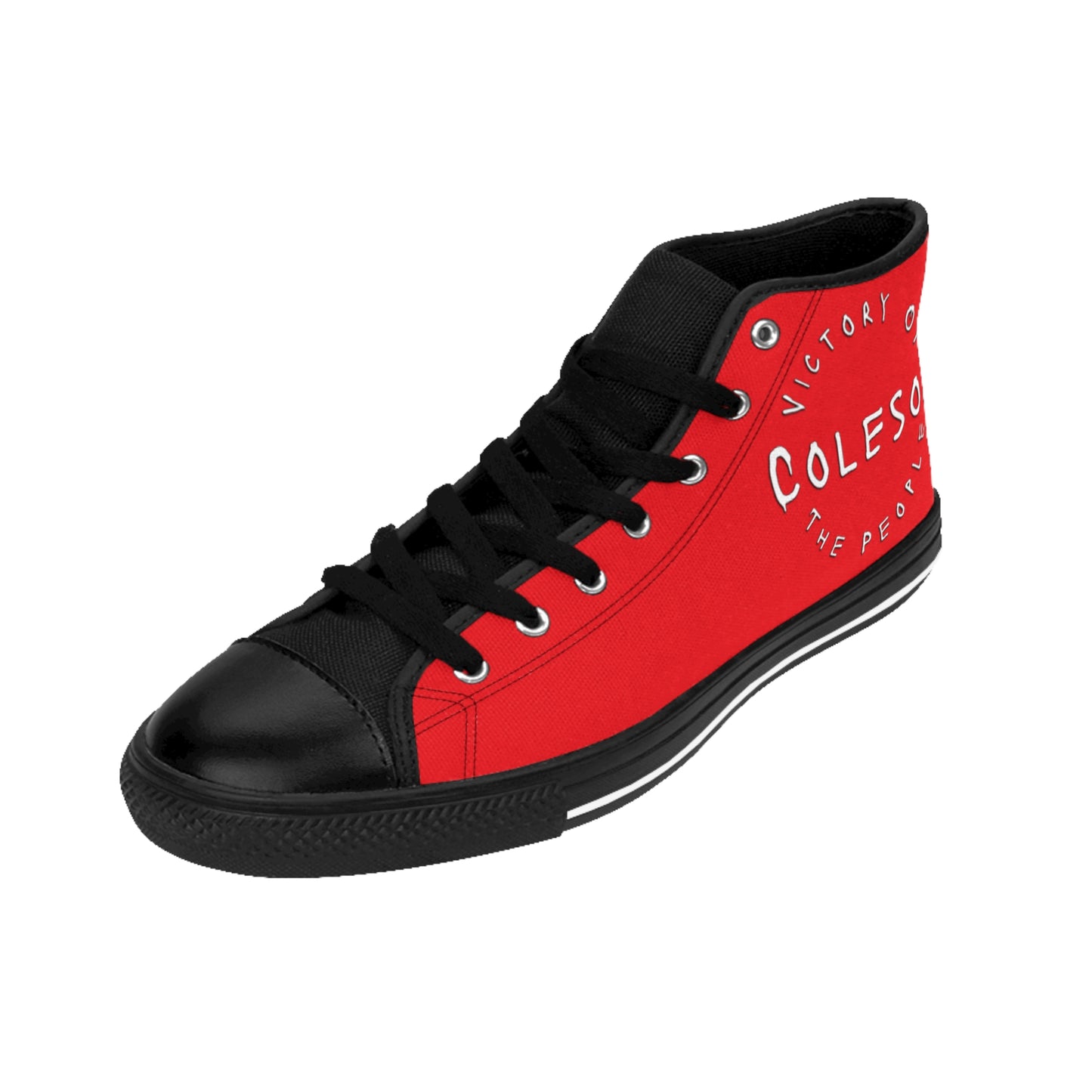 Red High-top Sneakers - COLESON Merch by COLESON Hip Hop Artist