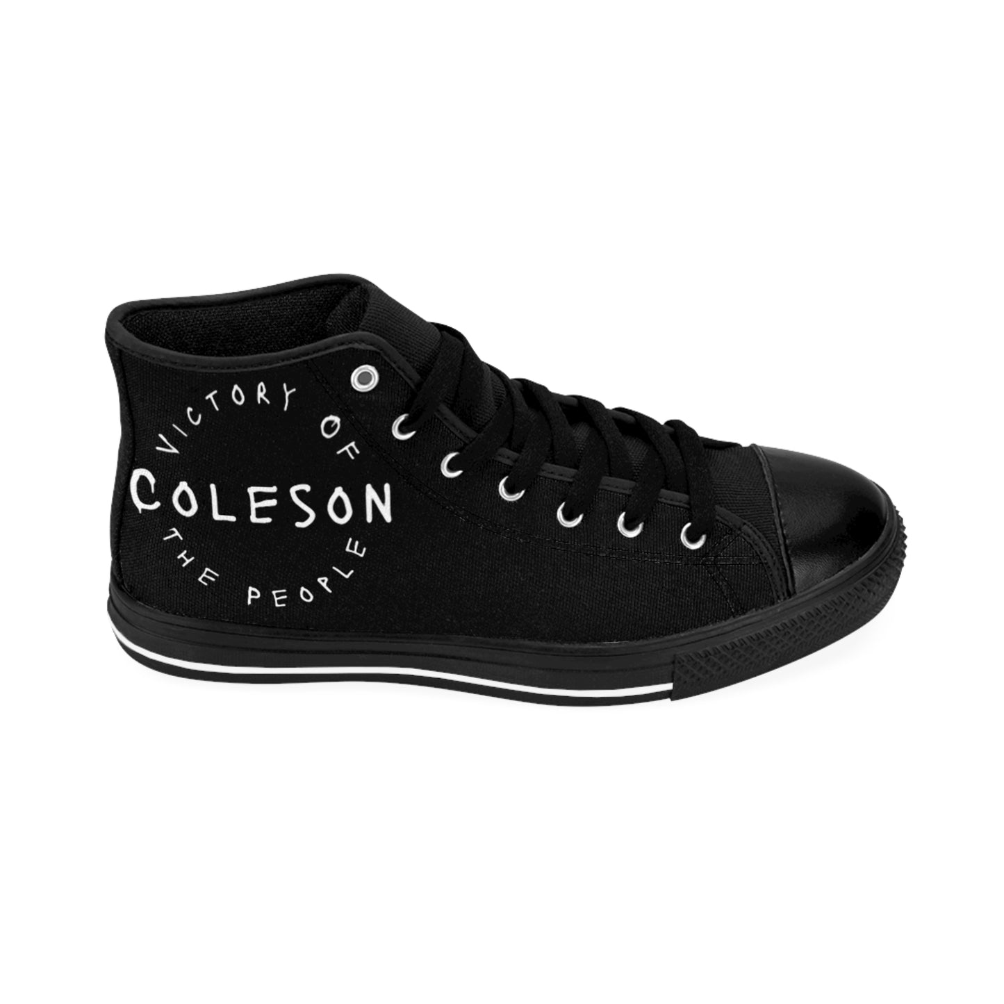 Black High-top Sneakers - COLESON Merch by COLESON Hip Hop Artist