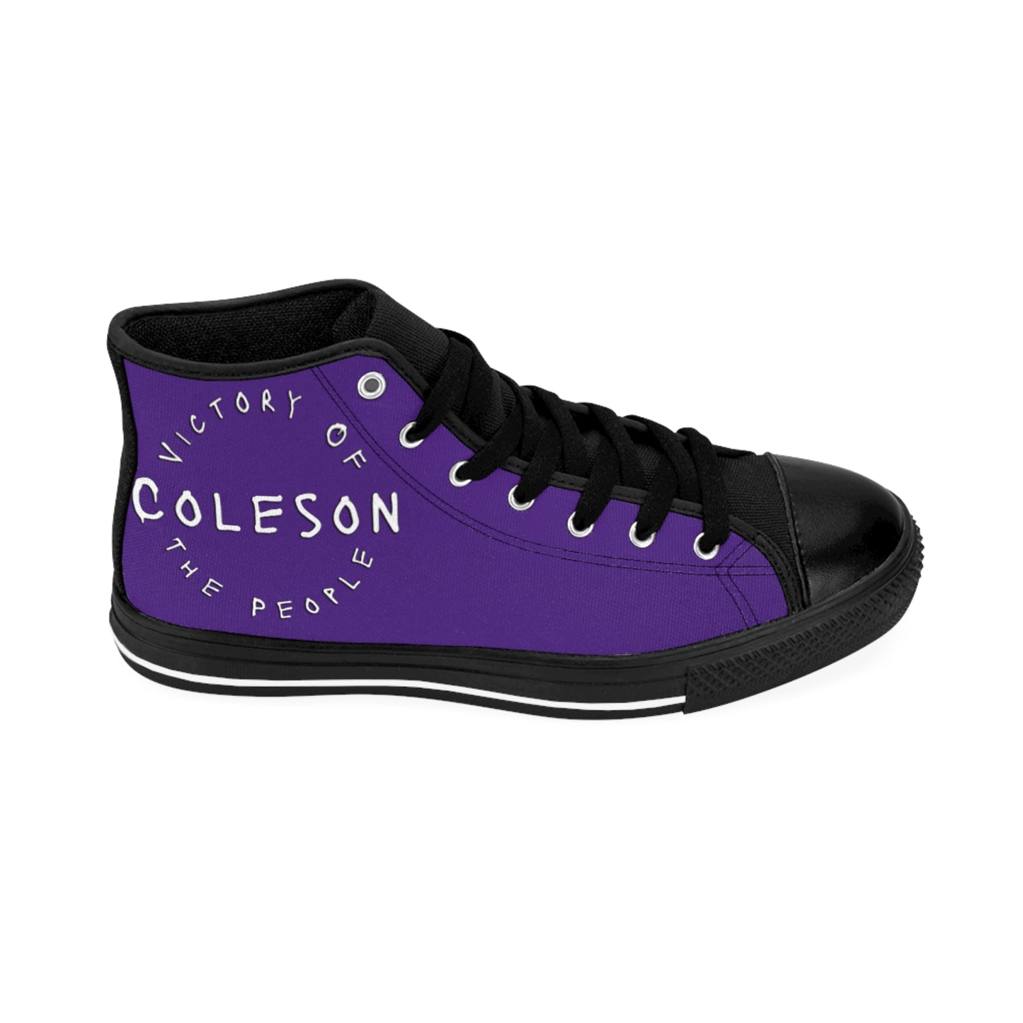 Purple High-top Sneakers - COLESON Merch by COLESON Hip Hop Artist