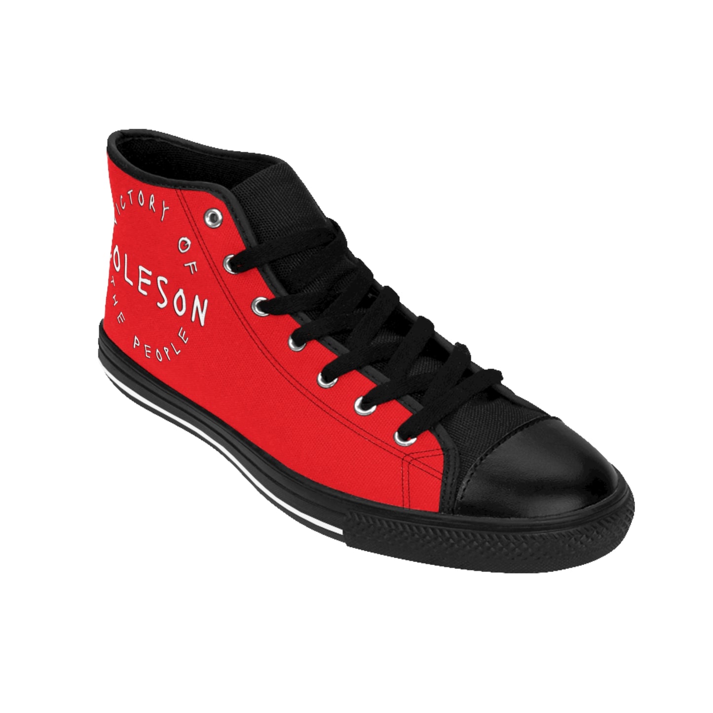 Red High-top Sneakers - COLESON Merch by COLESON Hip Hop Artist