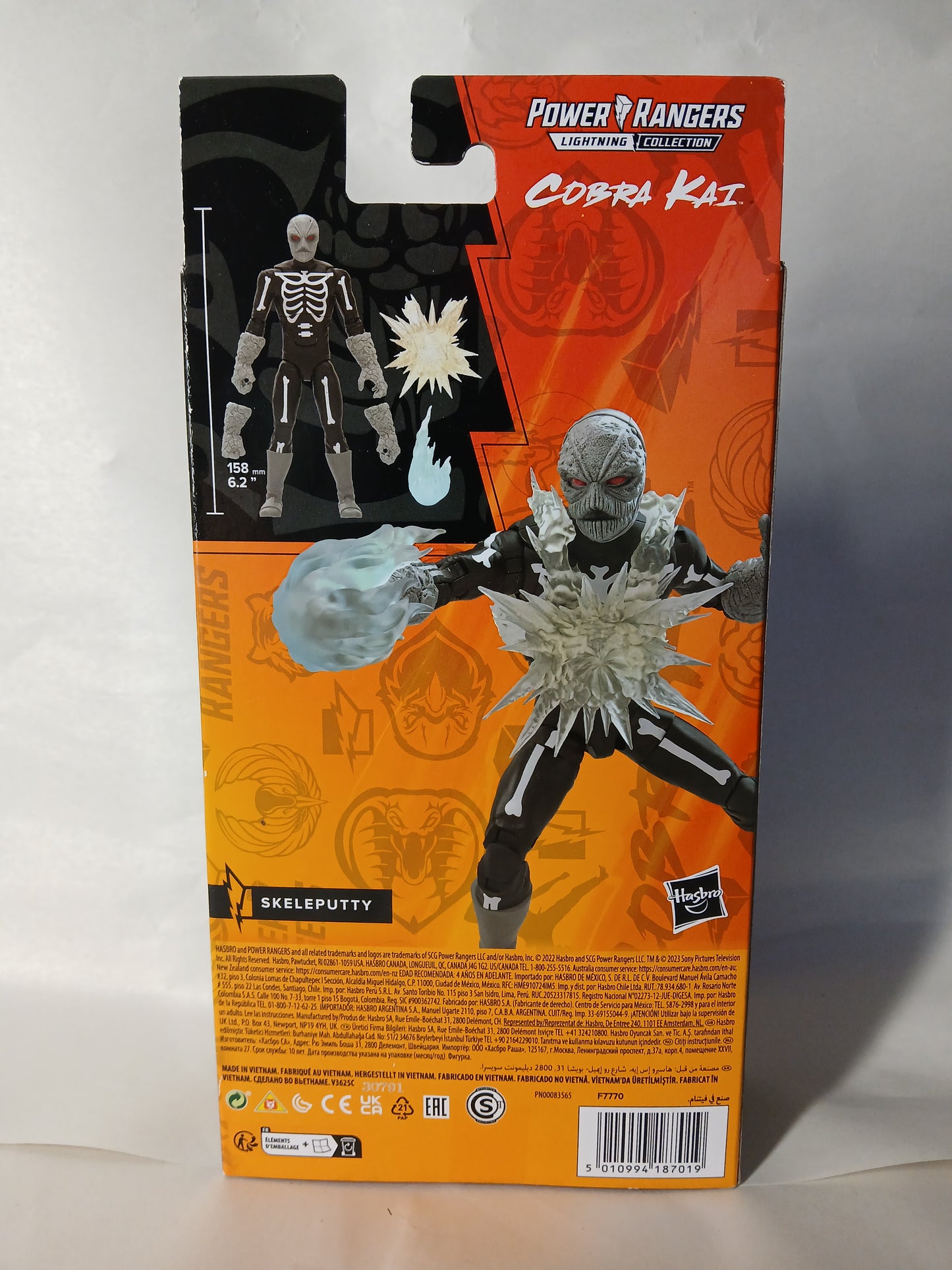 Power Rangers And Cobrai Kai Lightning Collection Morphed Skeleputty
