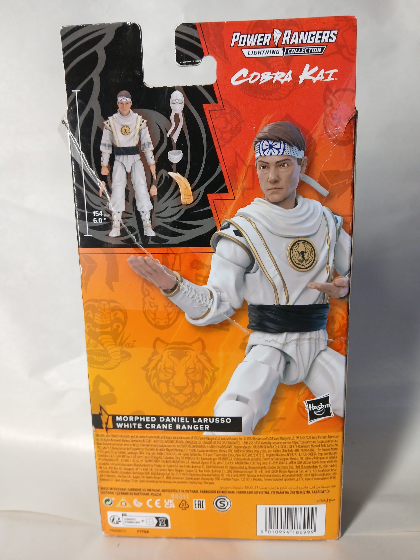 Power Rangers And Cobrai Kai Lightning Collection Morphed Daniel Larusso White Ranger!