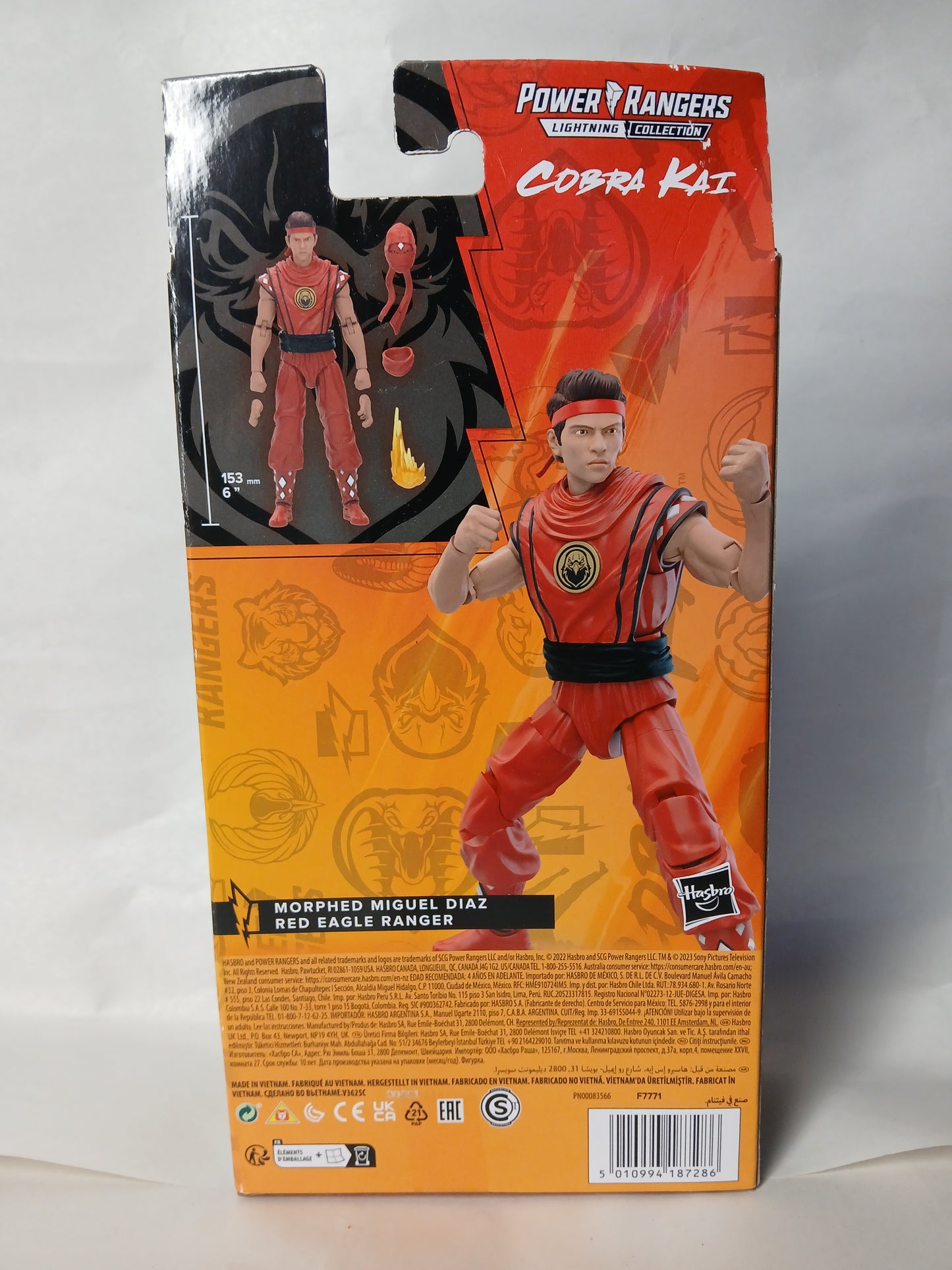 Power Rangers And Cobra Kai Lightning Collection Morphed Miguel Diaz Red Eagle Ranger!