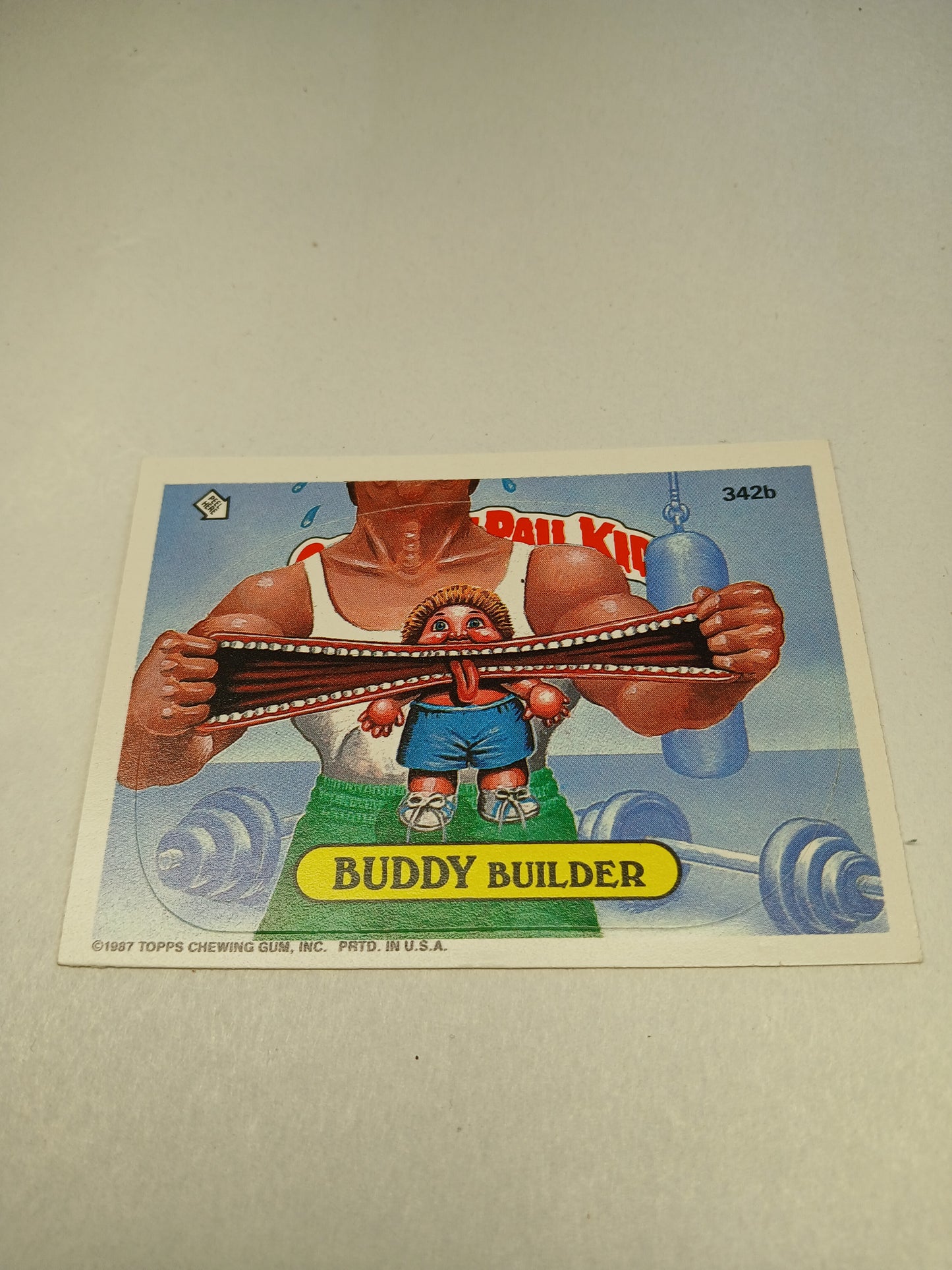 Garbage Pail Kids Topps 1987 Buddy Builder #342b