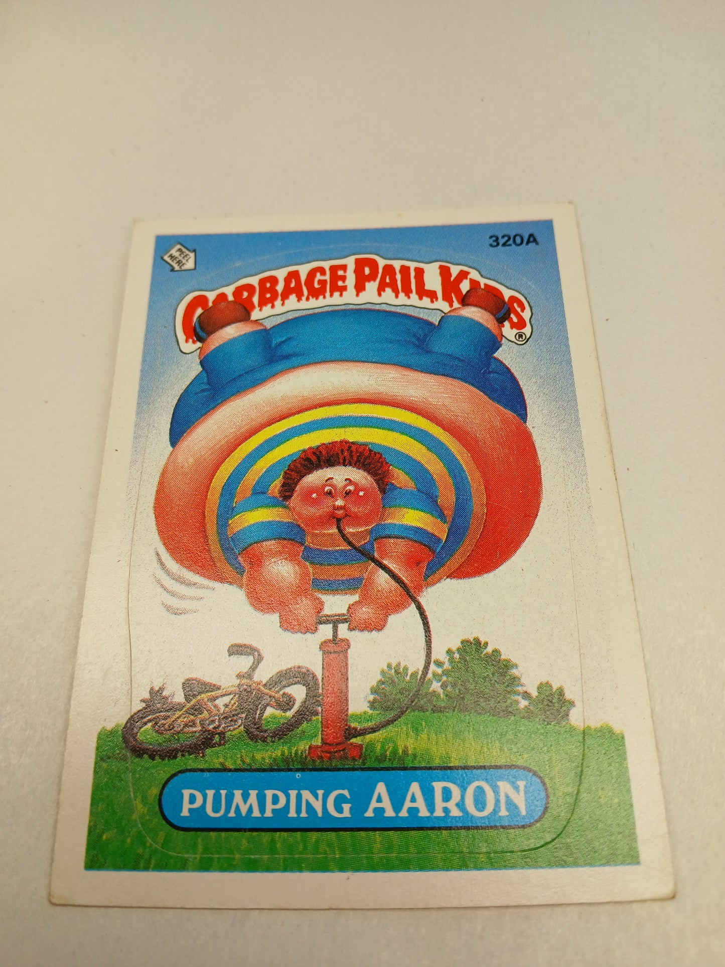 Garbage Pail Kids Topps 1987 Pumping Aaron #320A