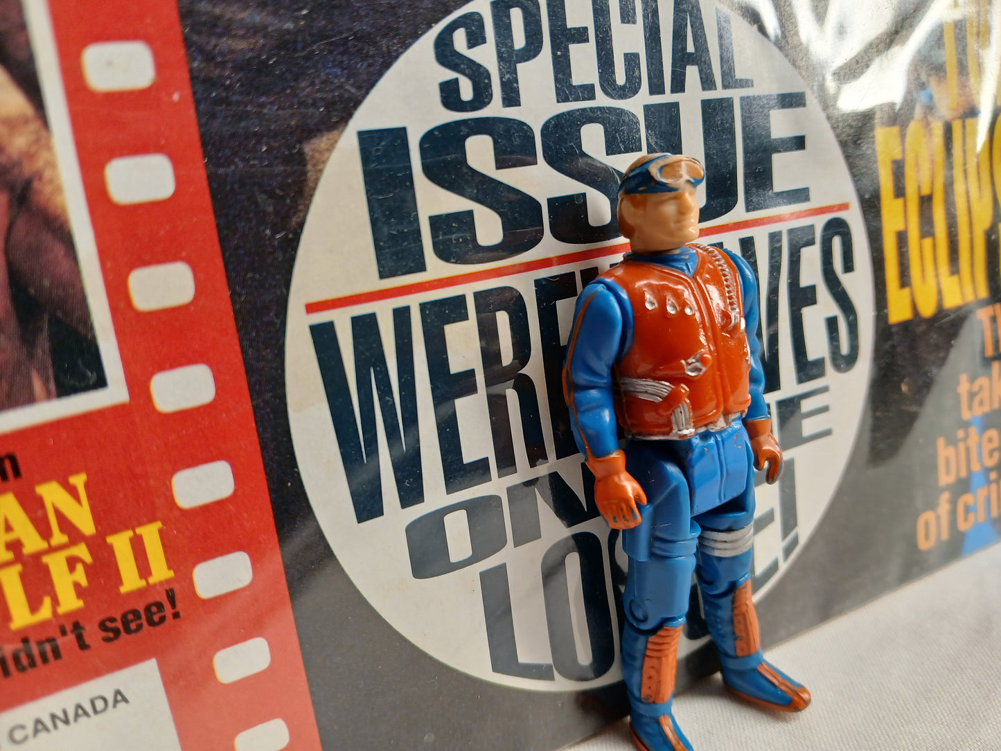 Kenner M.A.S.K. Series 1 Gator: Dusty Hayes with no mask!