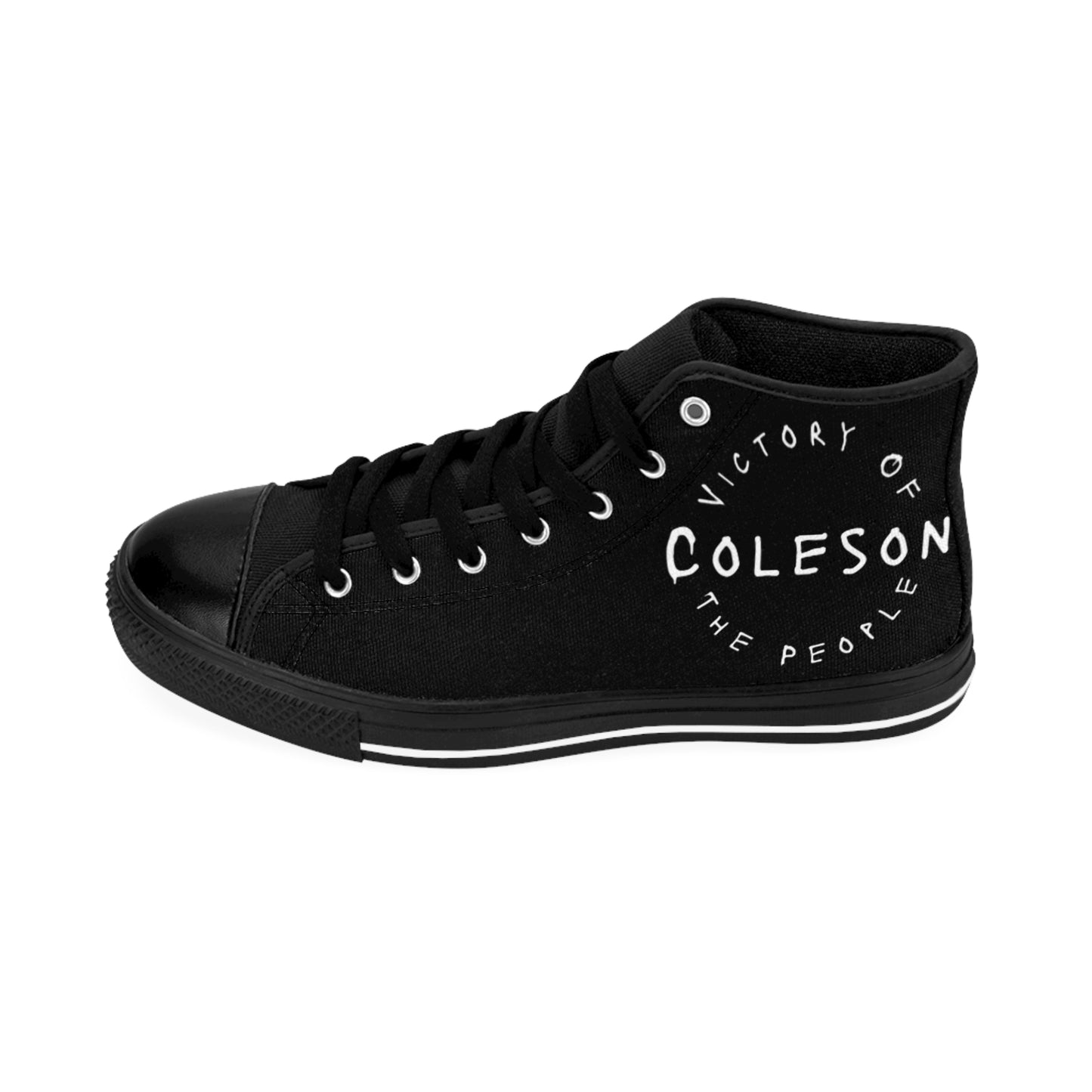 Black High-top Sneakers - COLESON Merch by COLESON Hip Hop Artist