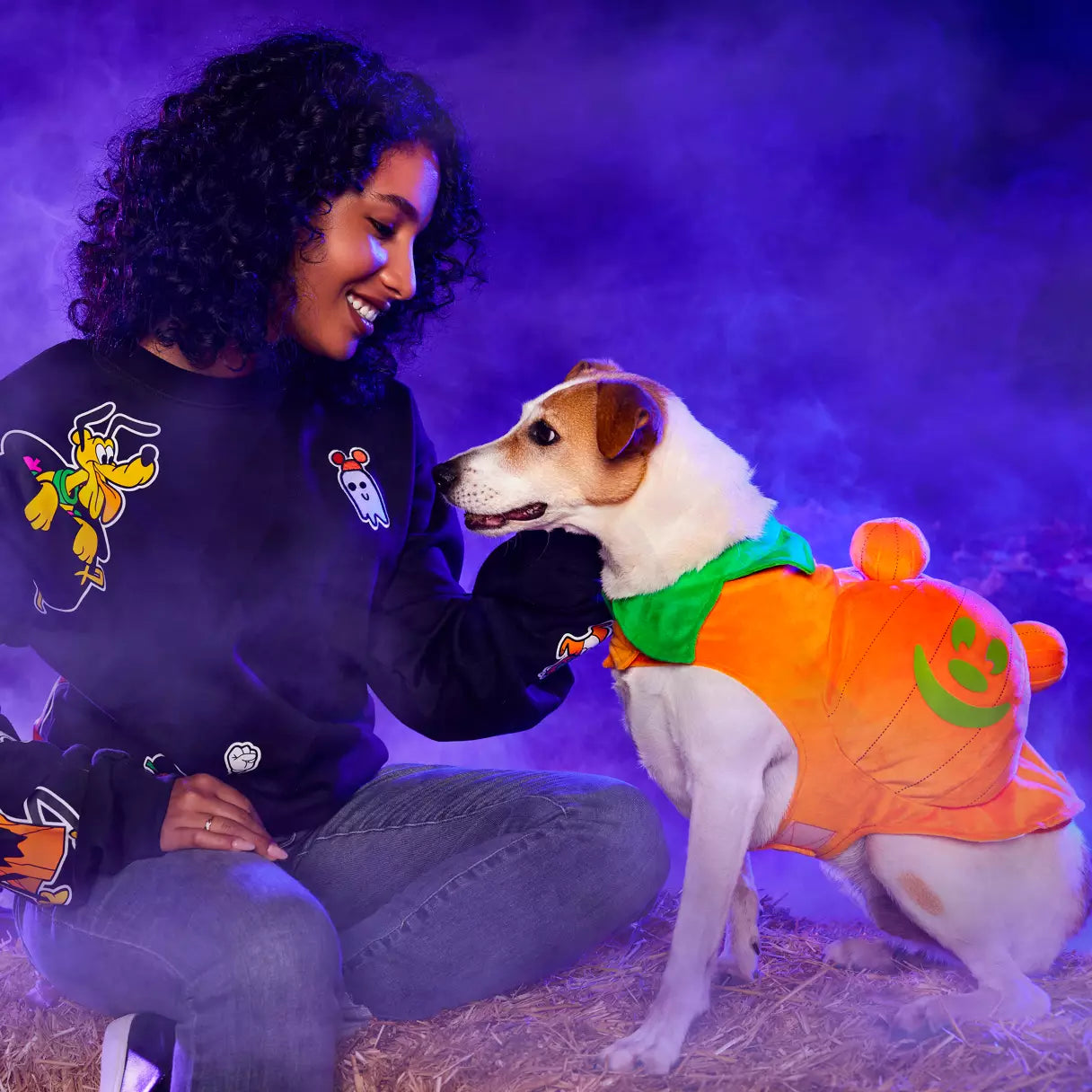 Disney Halloween Glow-in-the-Dark Mickey Pumpkin Costume for Pets