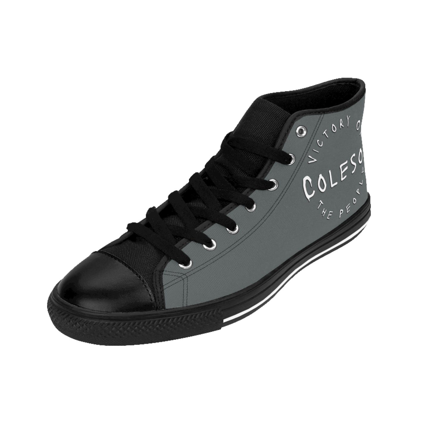 Dark Grey High-top Sneakers - COLESON Merch by COLESON Hip Hop Artist