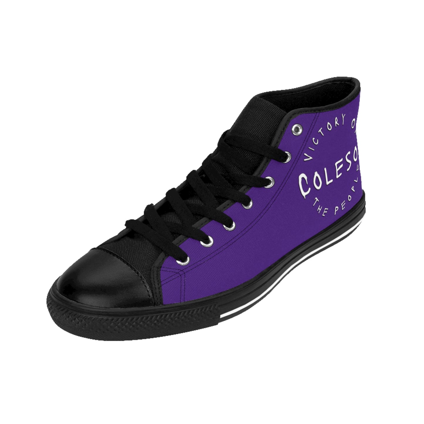 Purple High-top Sneakers - COLESON Merch by COLESON Hip Hop Artist