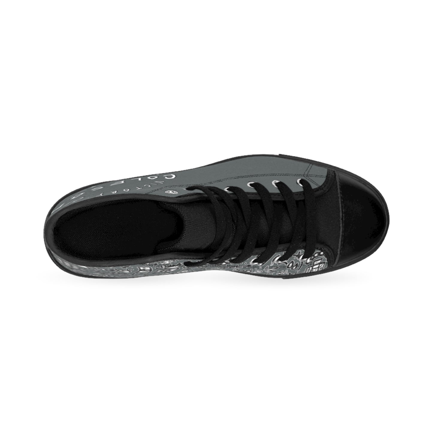 Dark Grey High-top Sneakers - COLESON Merch by COLESON Hip Hop Artist