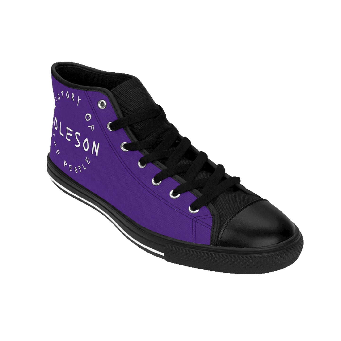 Purple High-top Sneakers - COLESON Merch by COLESON Hip Hop Artist