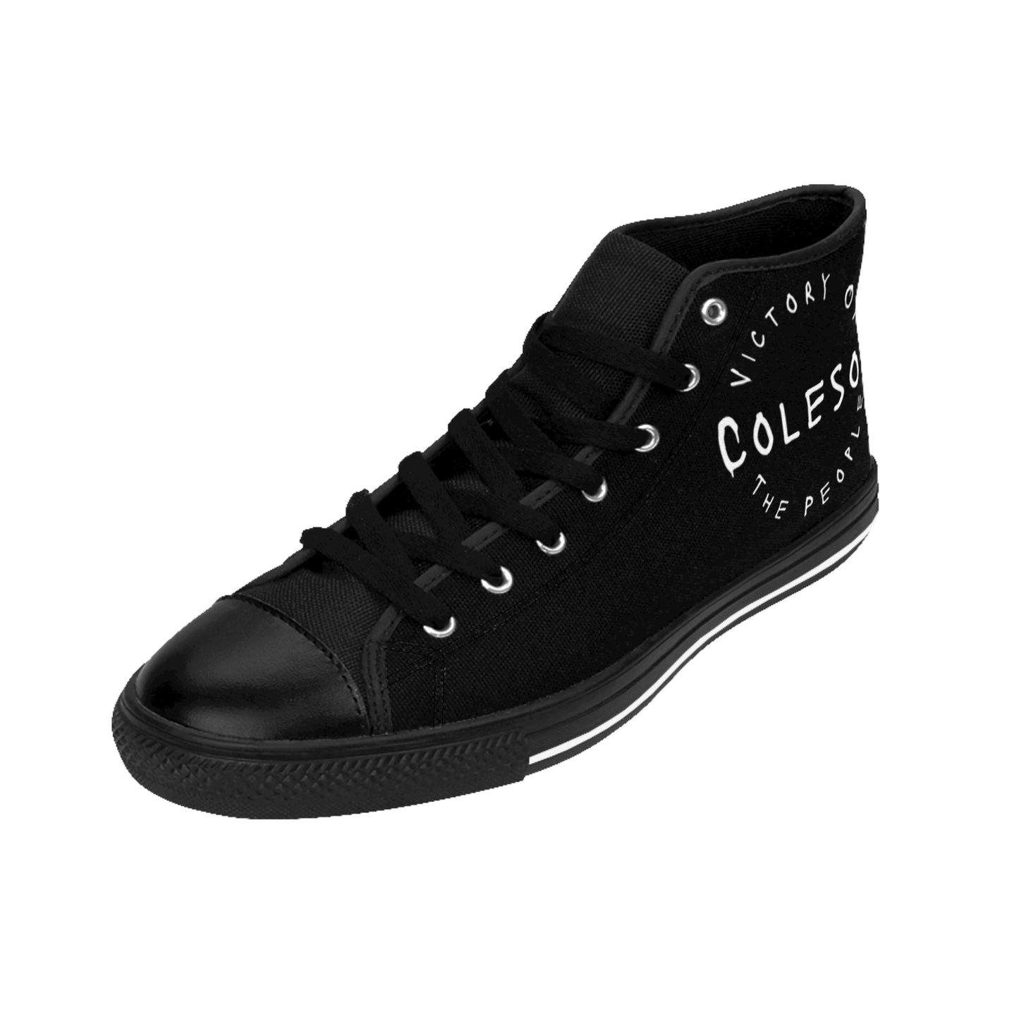 Black High-top Sneakers - COLESON Merch by COLESON Hip Hop Artist