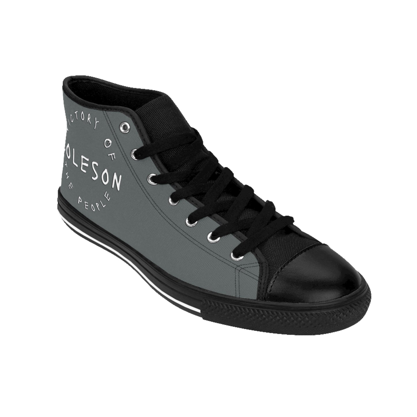 Dark Grey High-top Sneakers - COLESON Merch by COLESON Hip Hop Artist