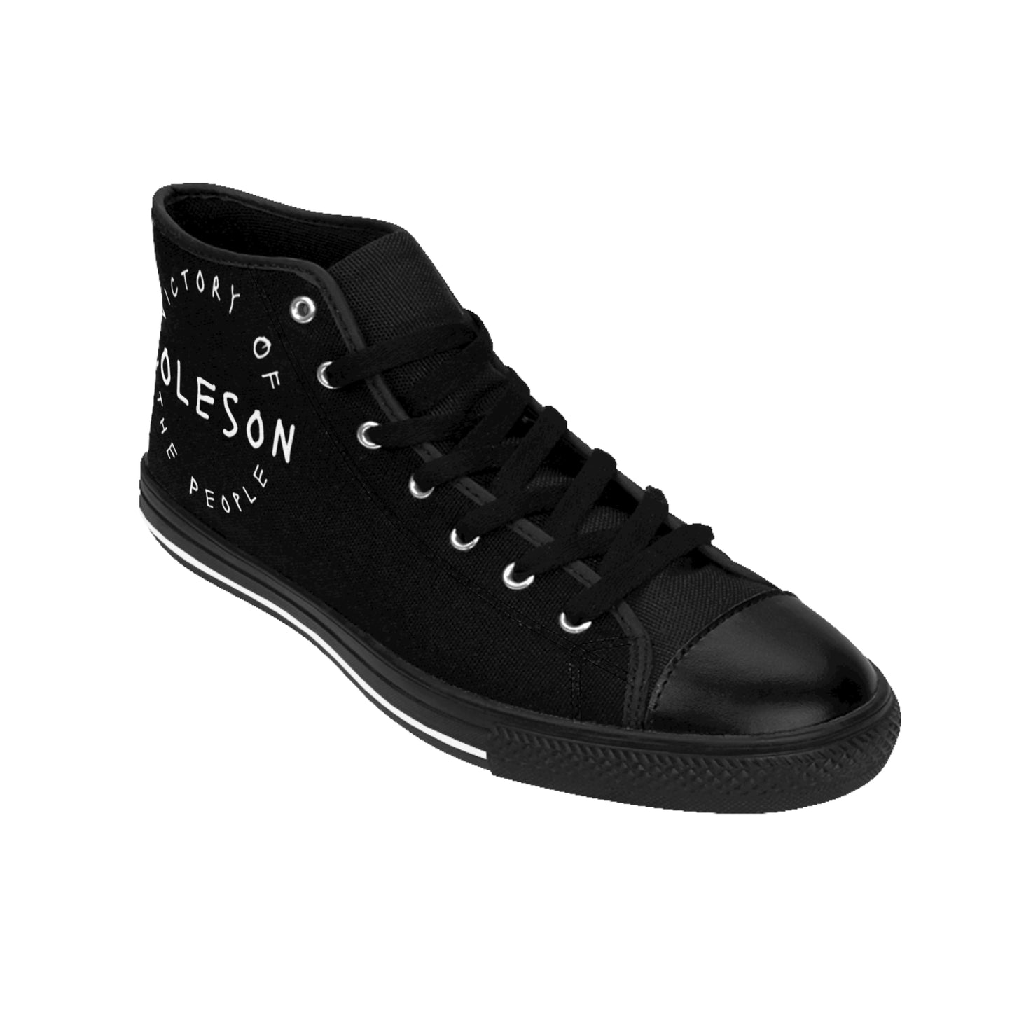 Black High-top Sneakers - COLESON Merch by COLESON Hip Hop Artist