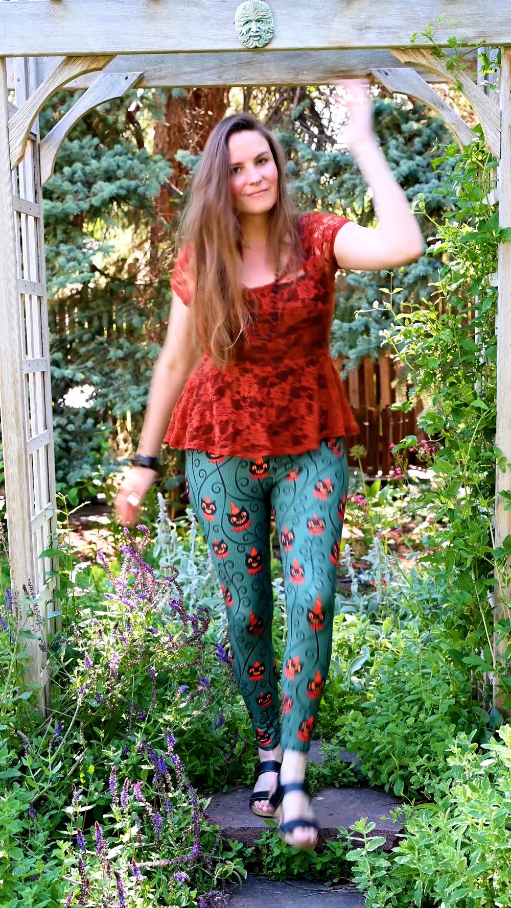Spooky Sweet Garden (Johanna Parker Exclusive) - High-quality Handcrafted Vibrant Leggings
