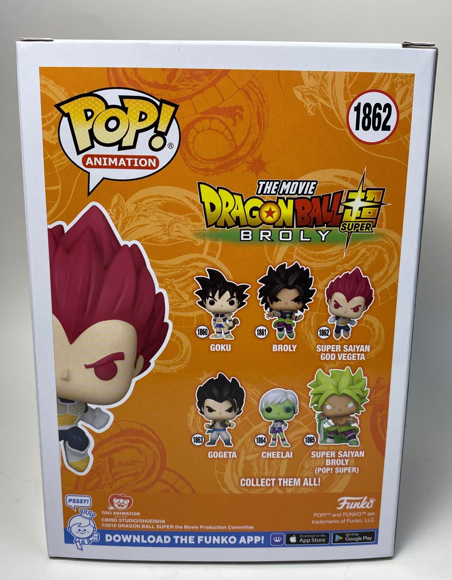 Funko Pop! - Dragon Ball Super : Broly - Super Saiyan God Vegeta (#1862)