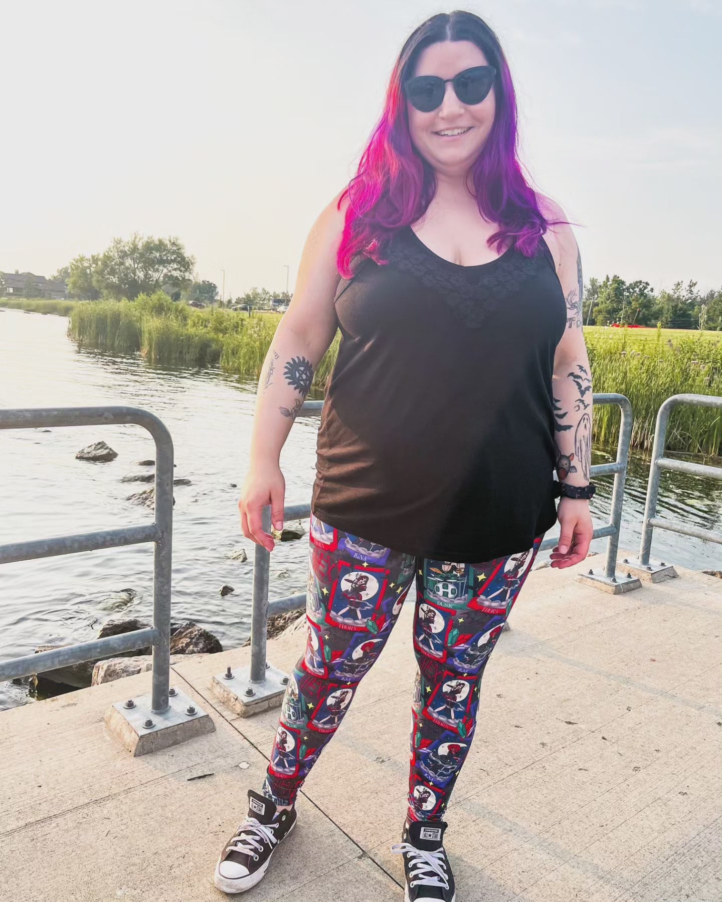 Hex Tarot (Semi-Exclusive) - High-quality Handcrafted Vibrant Leggings