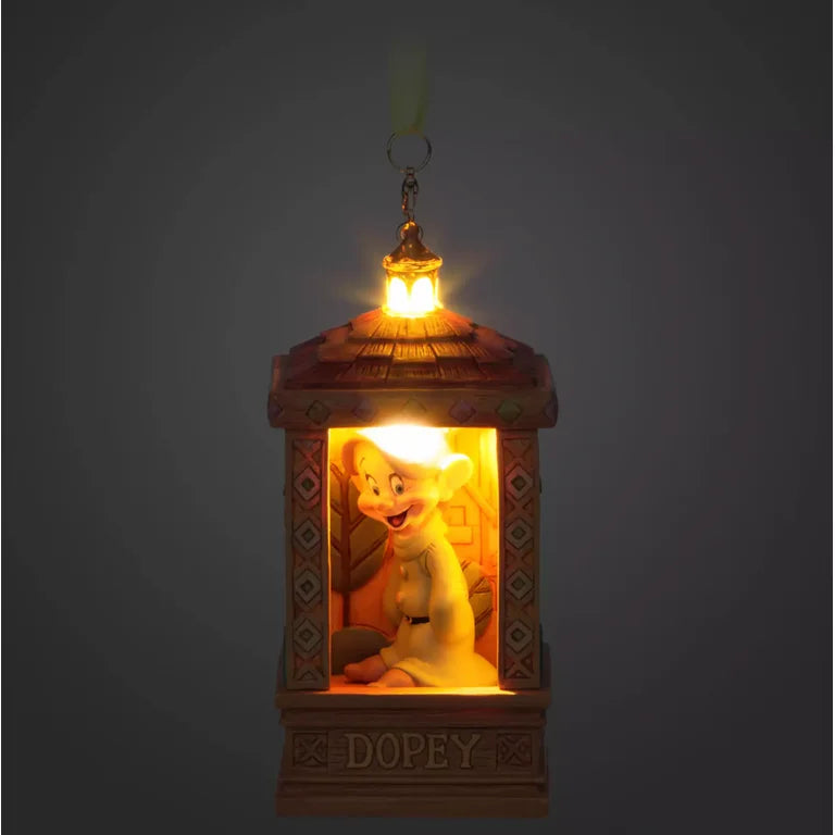 Disney Dopey Light-Up Magic Sketchbook Christmas Ornament Snow White & Dwarfs