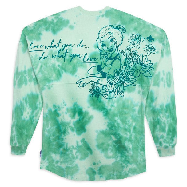 Disney Tiana Spirit Jersey Shirt for Adults – The Princess and the Frog Tie Dye Green XS-XXL