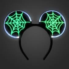 Disney Parks Halloween Mickey Light-up Skeleton Costume Accessory Set