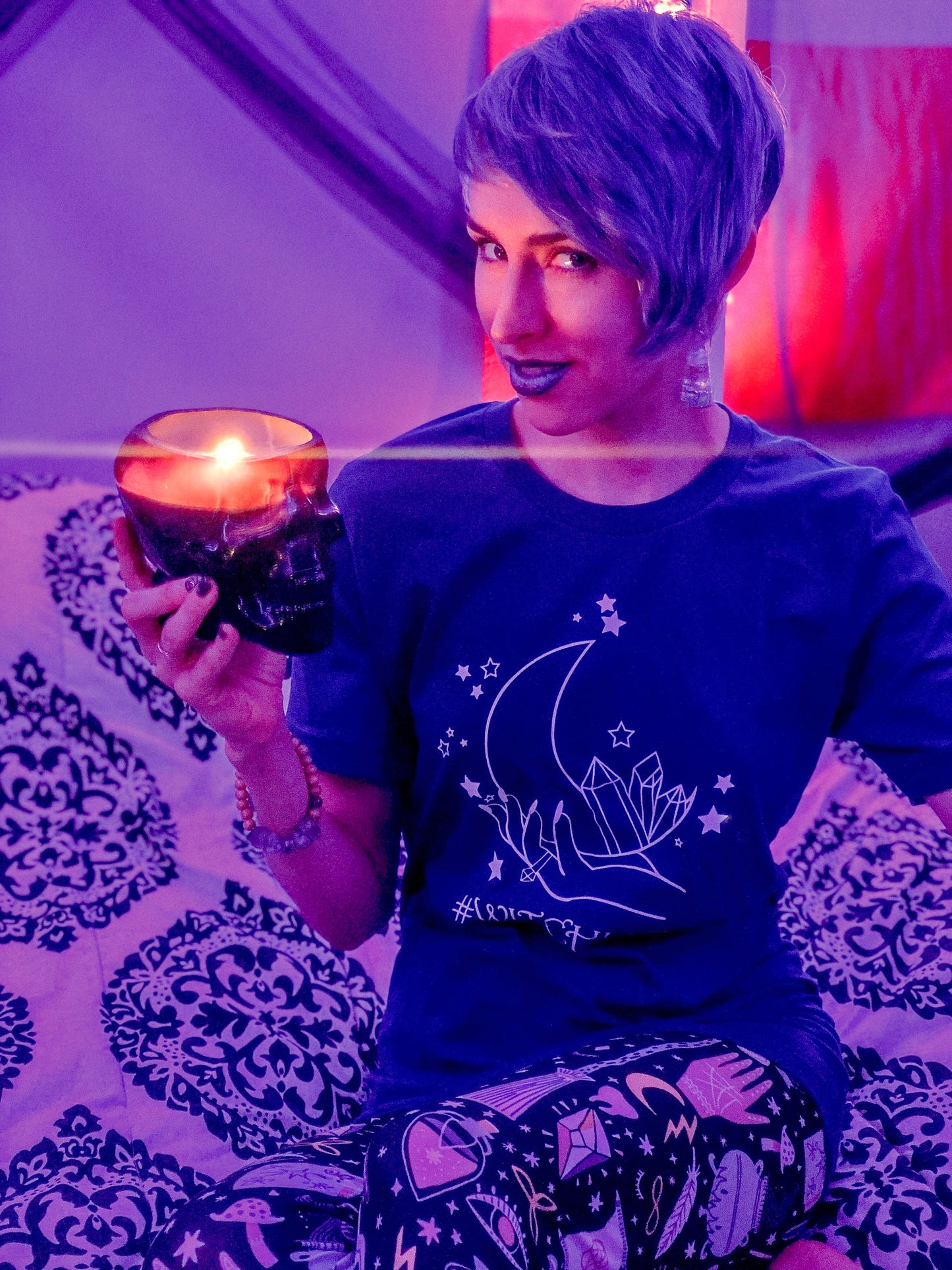 #WitchLife Crystals And Moon Tee - Unisex Shirt