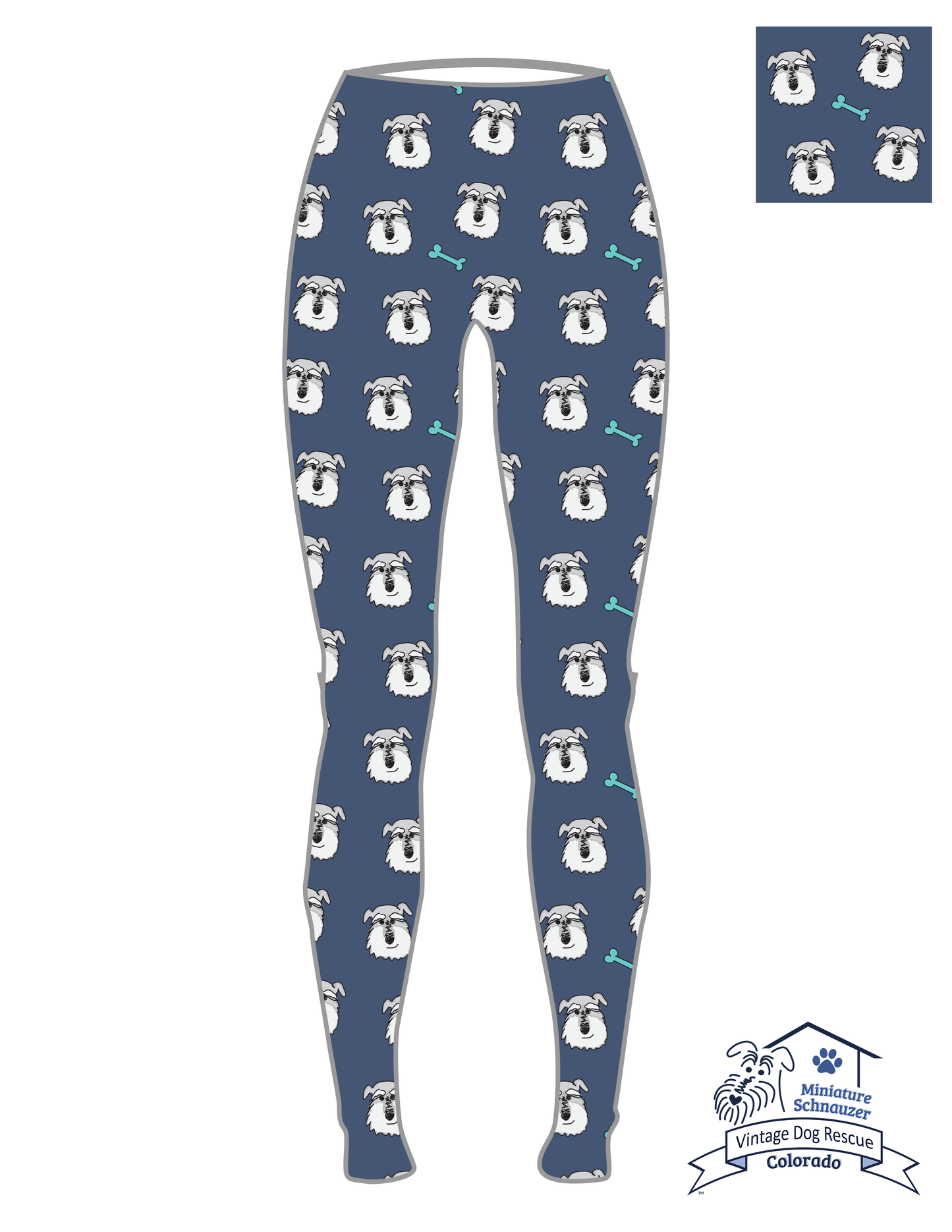 CLEARANCE Colorado Mini Schnauzer Rescue FUNDRAISER (Exclusive) - High-quality Handcrafted Vibrant Leggings