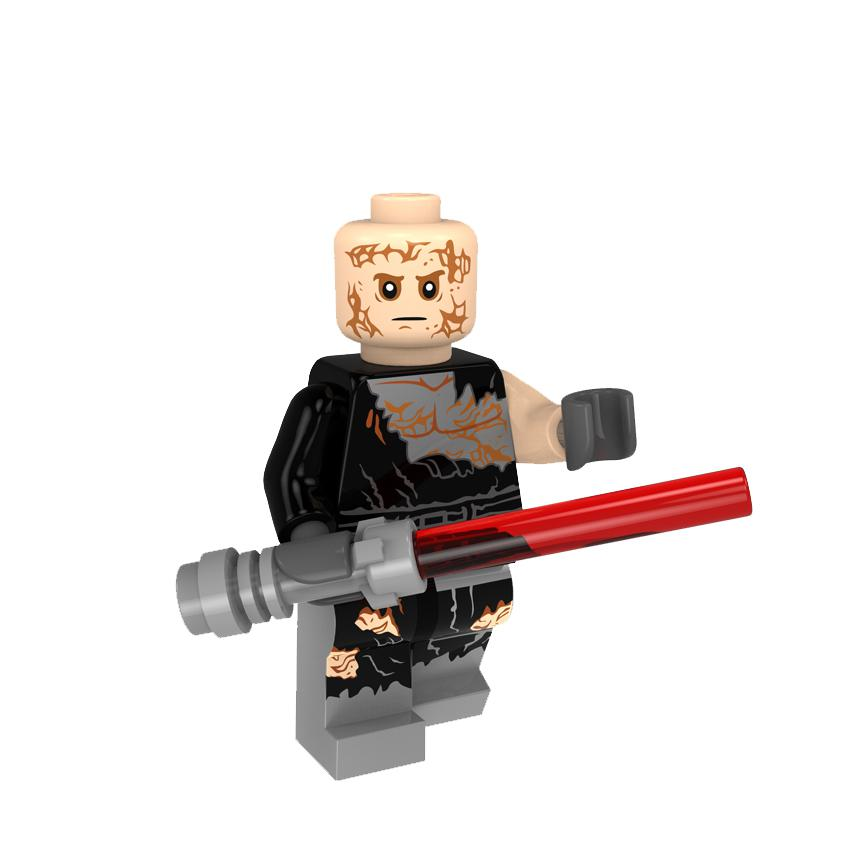 Anakin Skywalker Burned Vader Lego Minifigures