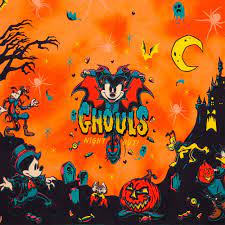 Disney Parks Halloween Mickey And Friends Ghouls Night Out! Kitchen Towel