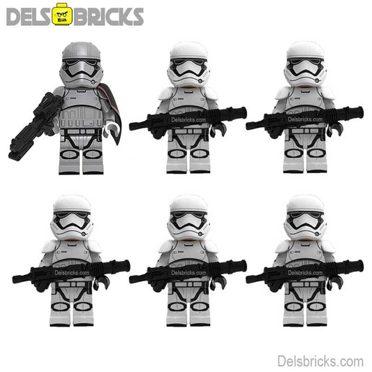First Order Stormtrooper Set of 6 Lego Star Wars Minifigures custom toys