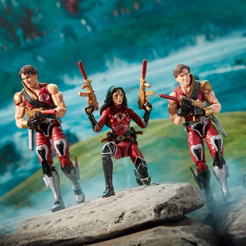 G.I. Joe Classified Series Crimson Strike Team Baroness, Tomax, & Xamot 6-Inch Action Figures