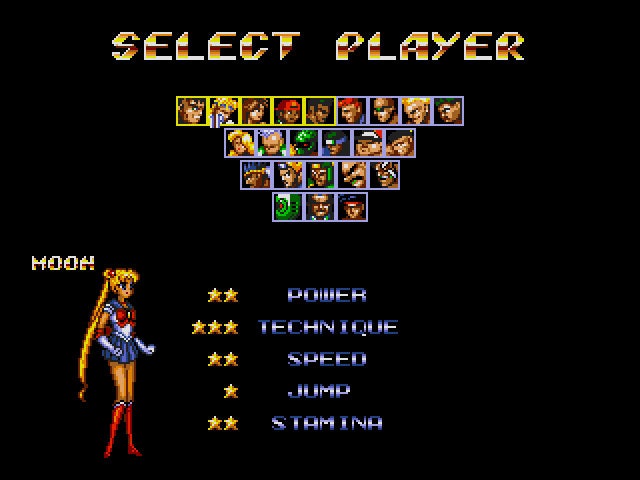 Sailor Moon in Streets of Rage 2 Sega Genesis Game