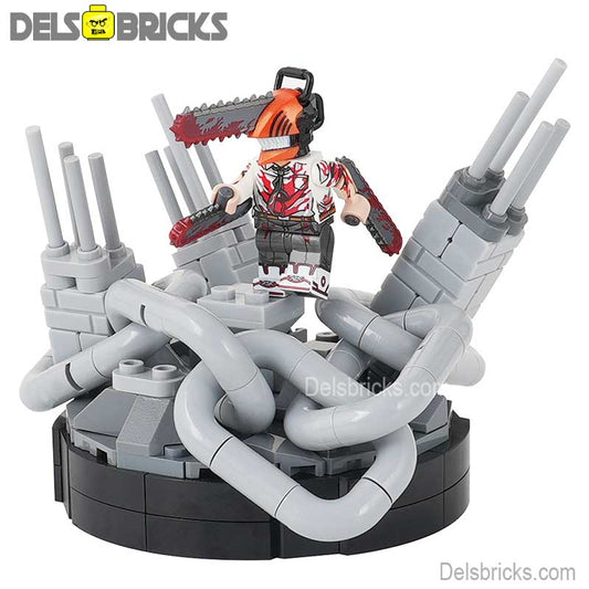 Chainsaw Man Denji & War zone Playset Lego Minifigures