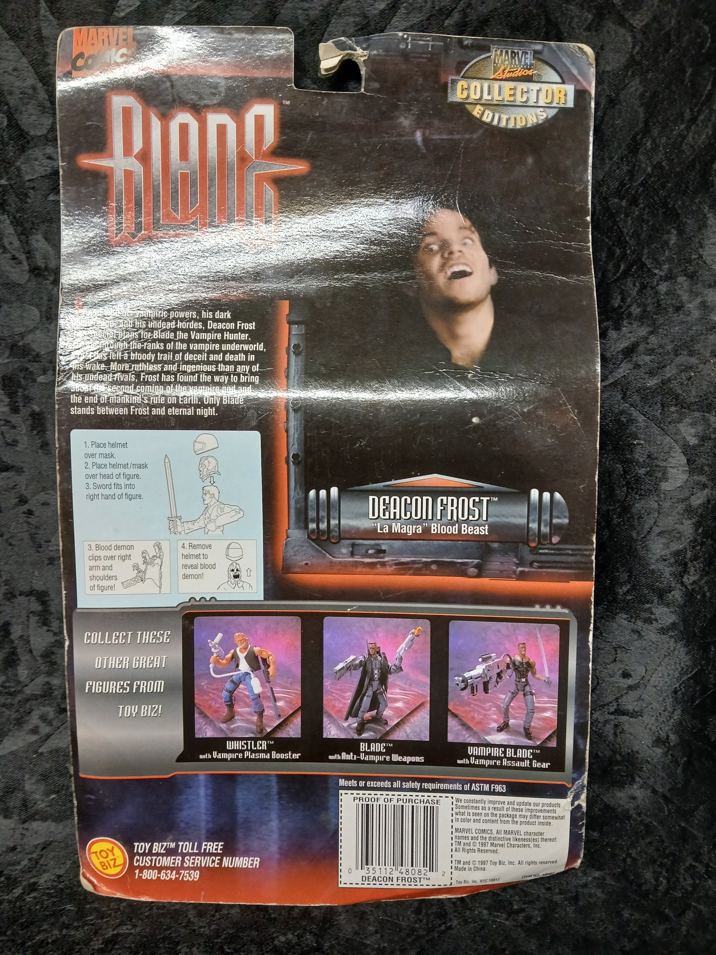 Marvel Blade The Movie Toy Biz Deacon Frost La Magra Blood Beast Rare!