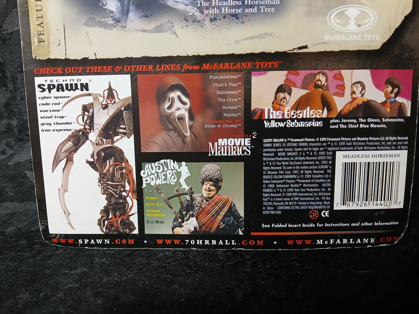 Mcfarlane Toys Sleepy Hollow The Headless Horsemen SEALED!