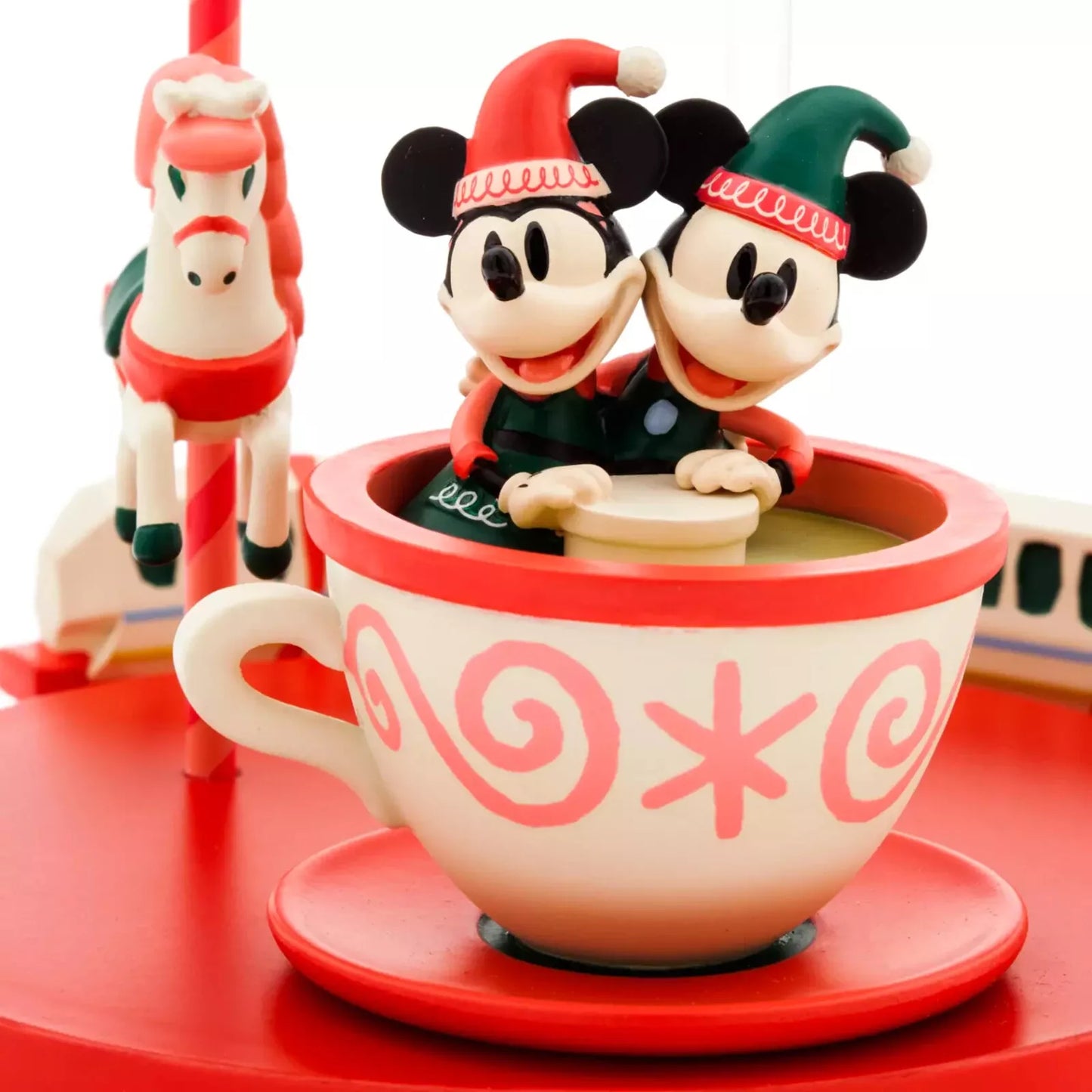 Disney Mickey and Minnie Mouse Monorail Holiday Musical Figure Christmas