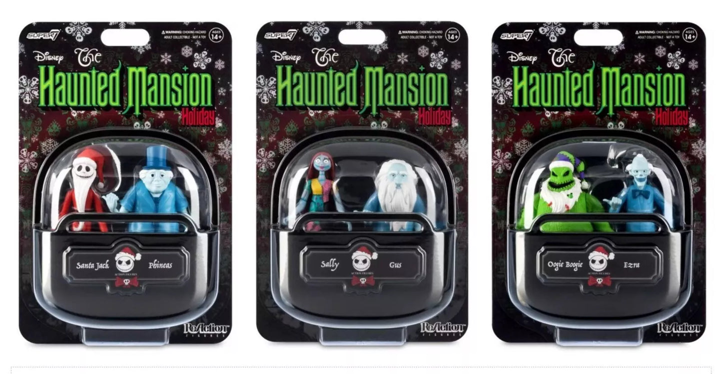 Disney Haunted Mansion Holiday Nightmare Before Christmas Super7 Collector Action Figures
