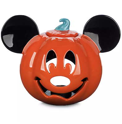 Disney Parks Votive Candle Holder Halloween Mickey Jack O' Lantern Pumpkin