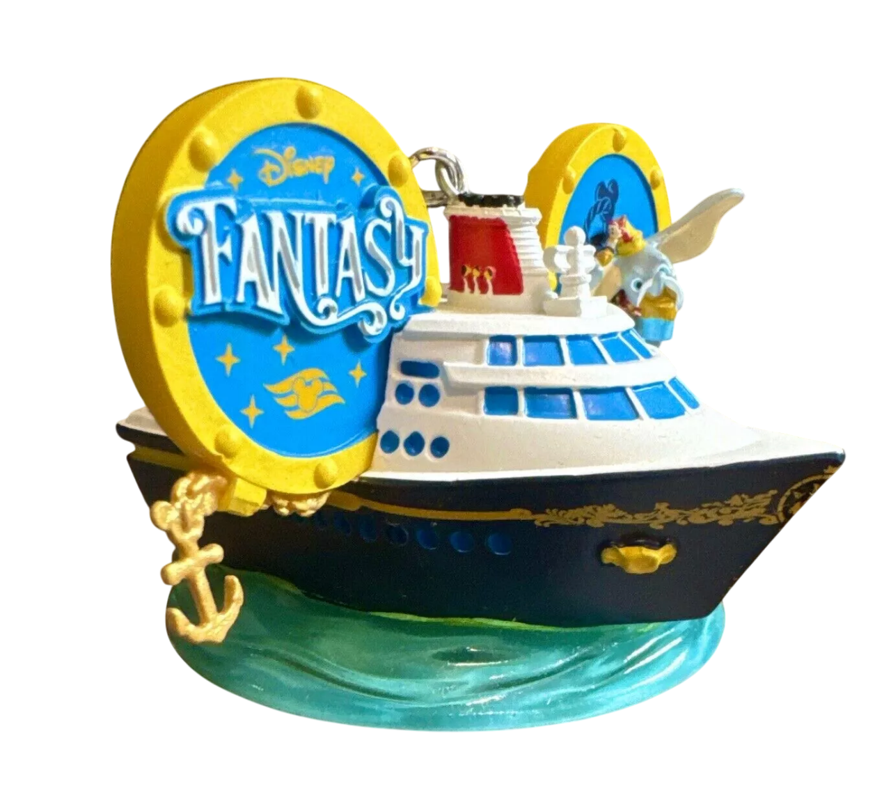Disney Cruise Line Fantasy Dumbo & Timothy Ear Hat Ears Ship Ornament