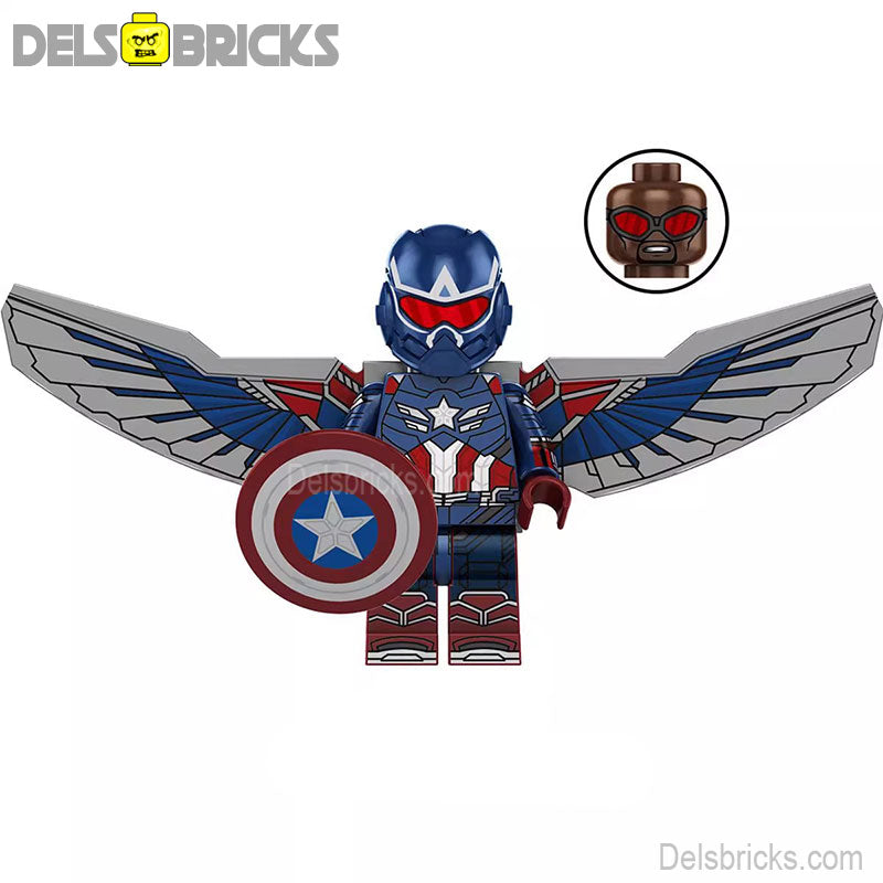 Captain America sam Wilson Avengers Lego Minifigures Custom Toys 2