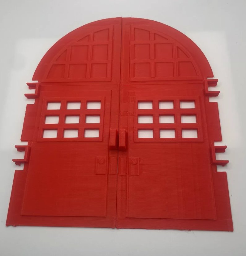 Vintage The Real Ghostbusters Firehouse Door Set REPRO Part Only 1987 Kenner