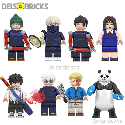 Jujutsu kaisen set of 8 Lego Anime Minifigures Custom Toys 2