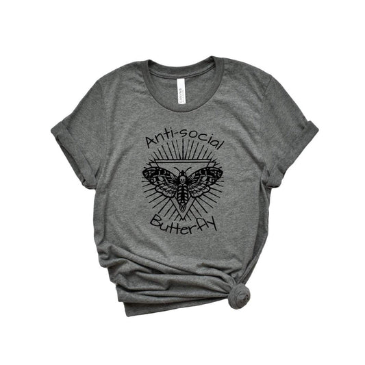 Anti-Social Butterfly Tee - Unisex Shirt
