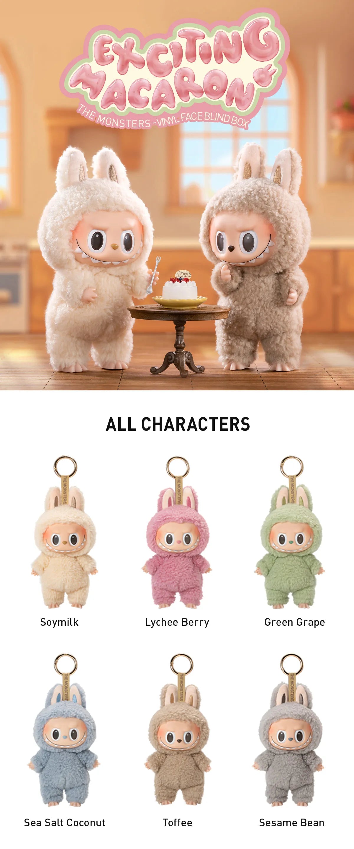 [RESTOCK: JULY] POPMART THE MONSTERS - Exciting Macaron Vinyl Face Blind Box Labubu