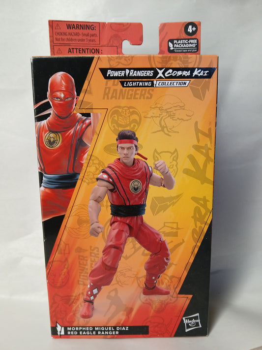 Power Rangers And Cobra Kai Lightning Collection Morphed Miguel Diaz Red Eagle Ranger!