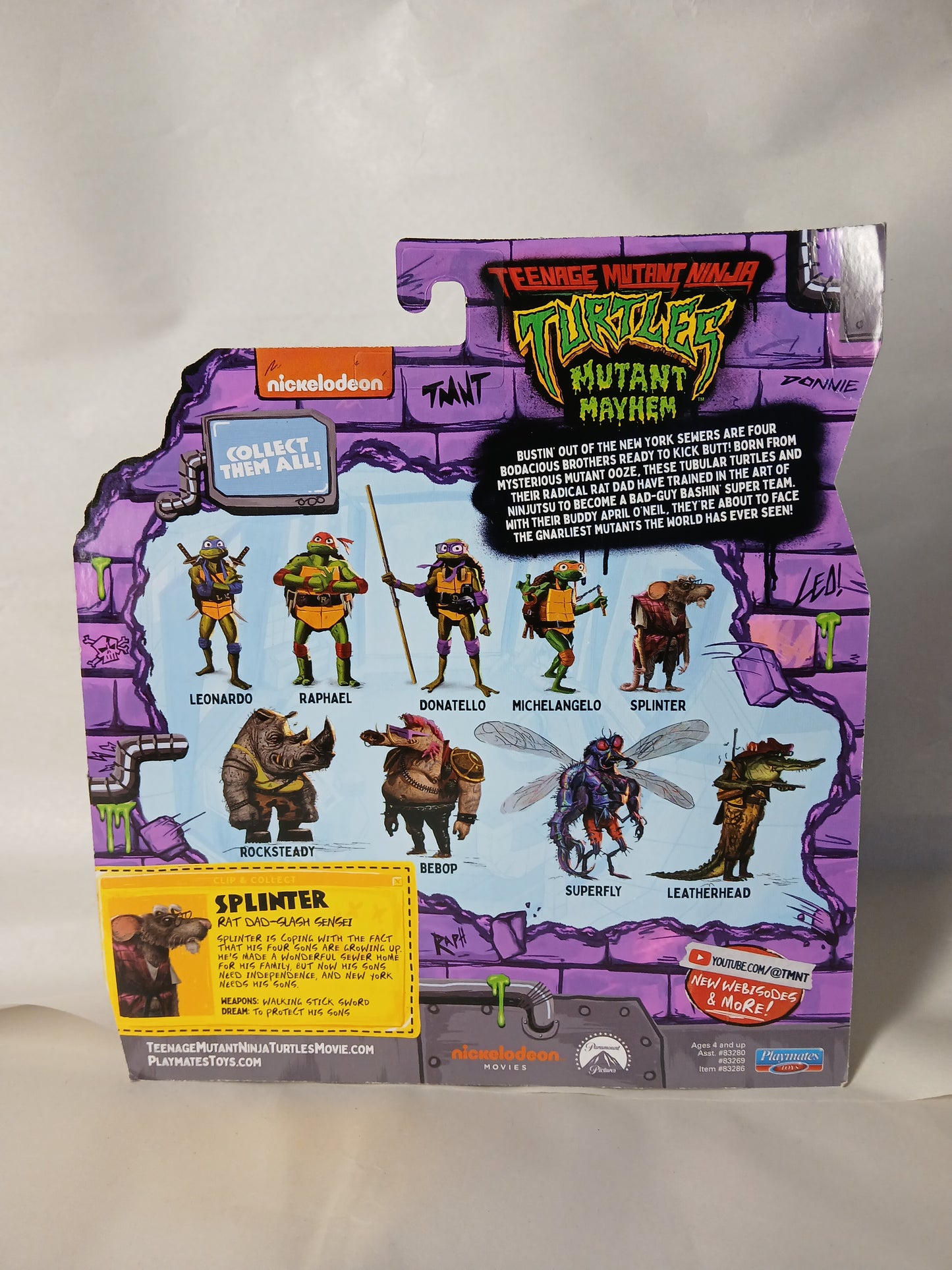 Teenage Mutant Ninja Turtles Mutant Mayham Splinter Master Sensei!