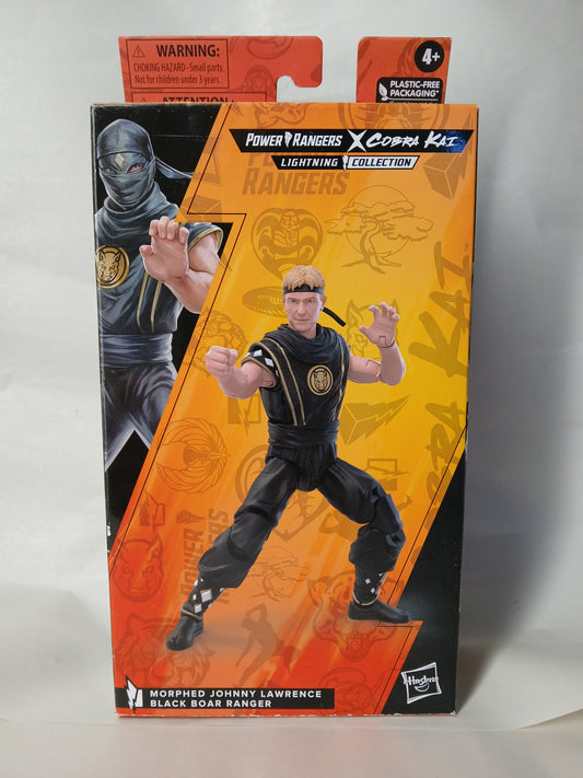 Power Rangers And Cobra Kai Lightning Collection Morphed Johnny Lawrence Black Boar Ranger!