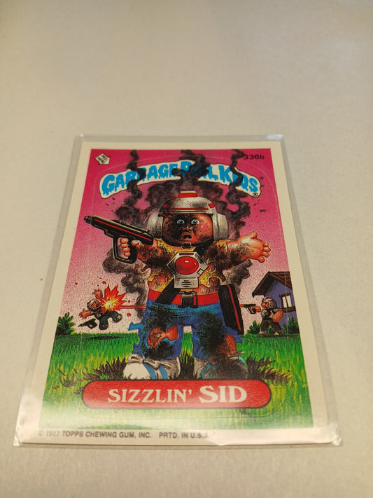 Garbage Pail Kids Topps 2987 Sizzlin Sid #336b