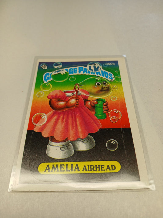 Garbage Pail Kids Topps 1987 Amelia Airhead #350b