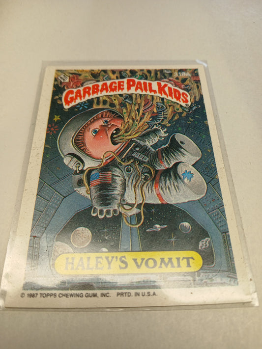 Garbage Pail Kids Topps 1987 Haley's Vomit 318A